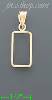 14K Gold Bezel Coin Charm Pendant