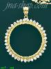 14K Gold 59 Peso Bezel Coin Charm Pendant