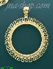 14K Gold 57 Peso Bezel Coin Charm Pendant