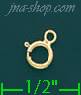 14K Gold Spring Ring Clasp