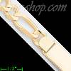 14K Gold Italian Chain ID Bracelet