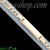 14K Gold Italian Chain Baby ID Bracelet