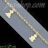 14K Gold Italian Charm Bracelet