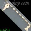 14K Gold Multi Charm Anklet 10"