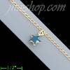 14K Gold Italian Charm Anklet