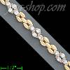 14K Gold Fancy CZ Bracelet