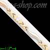 14K Gold 3Color Fancy CZ Bracelet