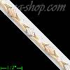 14K Gold 3Color Fancy CZ Bracelet
