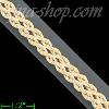 14K Gold Rope ID Bracelet