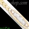 14K Gold Dia-Cut ID Bracelet