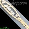 14K Gold Dia-Cut ID Bracelet