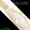 14K Gold Chino/Curly Link ID Bracelet