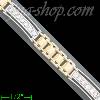 14K Gold Men's Fancy CZ Bracelet