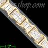 14K Gold Men's Fancy CZ Bracelet