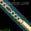 14K Gold Italian Chain ID Bracelet