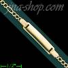 14K Gold Italian Chain ID Bracelet