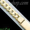 14K Gold Italian Chain ID Bracelet