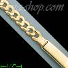 14K Gold Italian Chain ID Bracelet