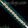 14K Gold Fancy CZ Bracelet