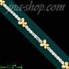 14K Gold Fancy CZ Bracelet