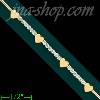 14K Gold Fancy CZ Bracelet