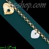 14K Gold Charm Anklet 10