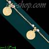 14K Gold Charm Anklet 10