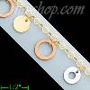 14K Gold Charm Bracelet 7