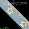 14K Gold Charm Anklet 10