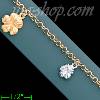 14K Gold Charm Anklet 10