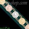 14K Gold Light 3Color DC Bracelet