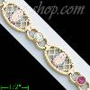 14K Gold 3Color Fancy Bracelet