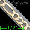 14K Gold Figaro 3+1 Chain 20" 4mm