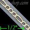 14K Gold Figaro 3+1 Chain 18" 2.5mm