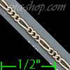 14K Gold Figaro 3+1 Chain 18" 1.3mm