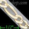 14K Gold Figaro 3+1 Chain 22" 6mm