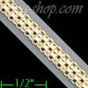 14K Gold Bismark-Valentino DC 3Color Chain 20" 4.8mm