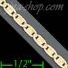 14K Gold Valentino DC Yellow Chain 22" 2.6mm