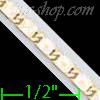 14K Gold Bar Link Chain 16" 2.5mm