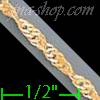 14K Gold Singapore Chain 20"