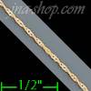 14K Gold Singapore Chain 14"