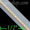14K Gold Solid Rope DC Chain 22" 1mm