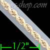 14K Gold Solid Rope DC Chain 16" 2mm