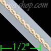 14K Gold Super Light Hollow Rope Chain 24" 1.5mm