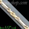 14K Gold Figarope Chain 24" 3.5mm