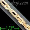 14K Gold Da-Vinci Rope Chain 22" 4mm