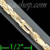 14K Gold Da-Vinci Rope Chain 24" 3mm