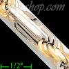 14K Gold Figarope Chain 24" 9mm