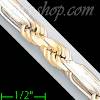 14K Gold Figarope Chain 22" 6.5mm