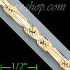 14K Gold Figarope Chain 20" 3.8mm